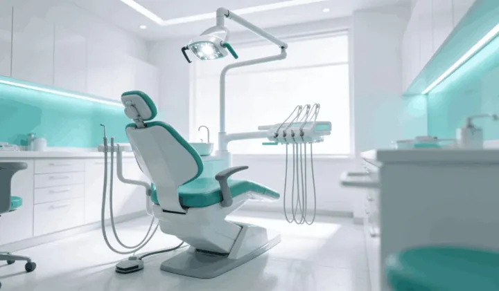 Modern dental clinic treatment room