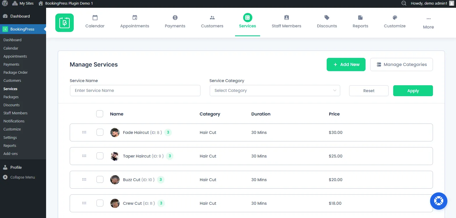 Manage Services