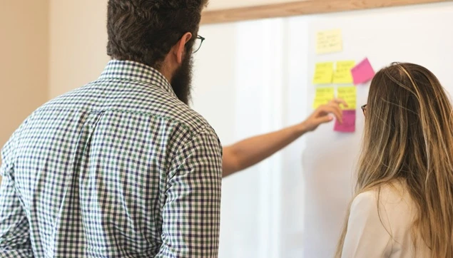 team discussing strategy