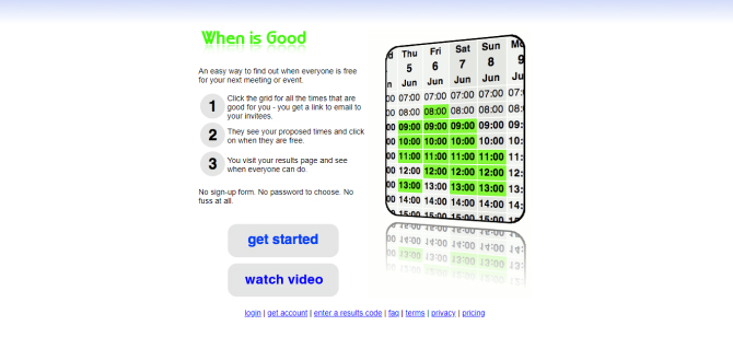 WhenIsGood appointment scheduling software