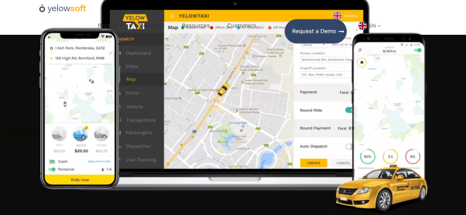 YellowTaxi Car Rental Software