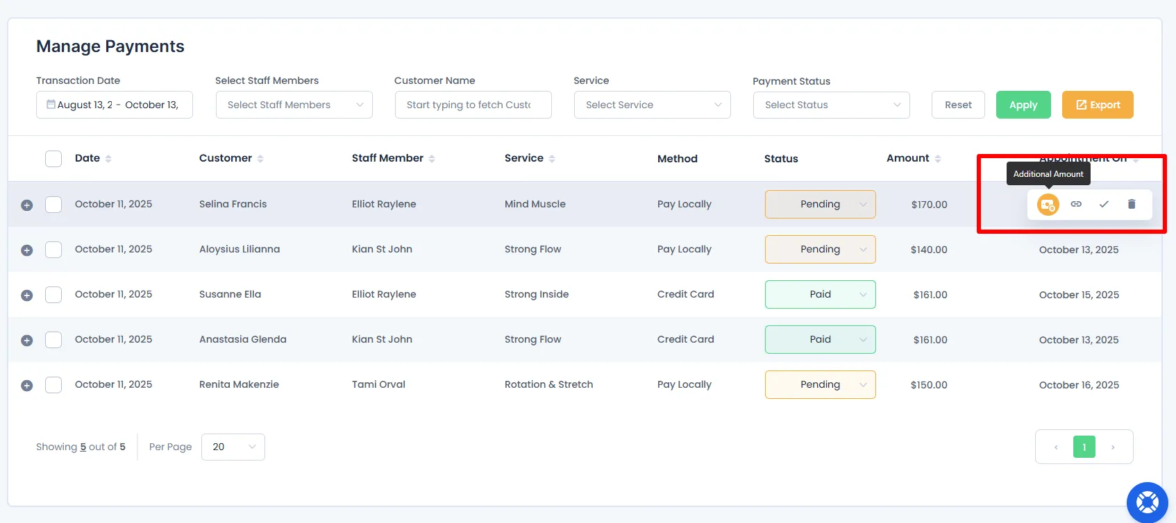 Payments BookingPress