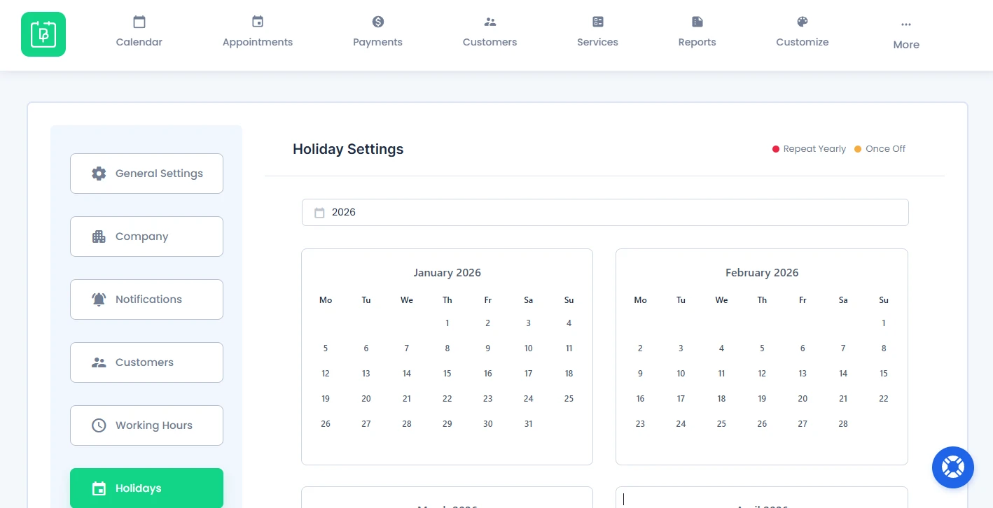 Add Holidays