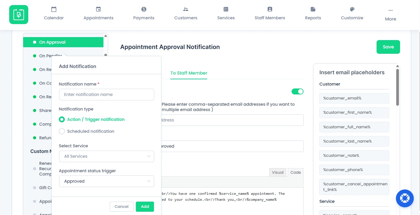 Create Custom Notification