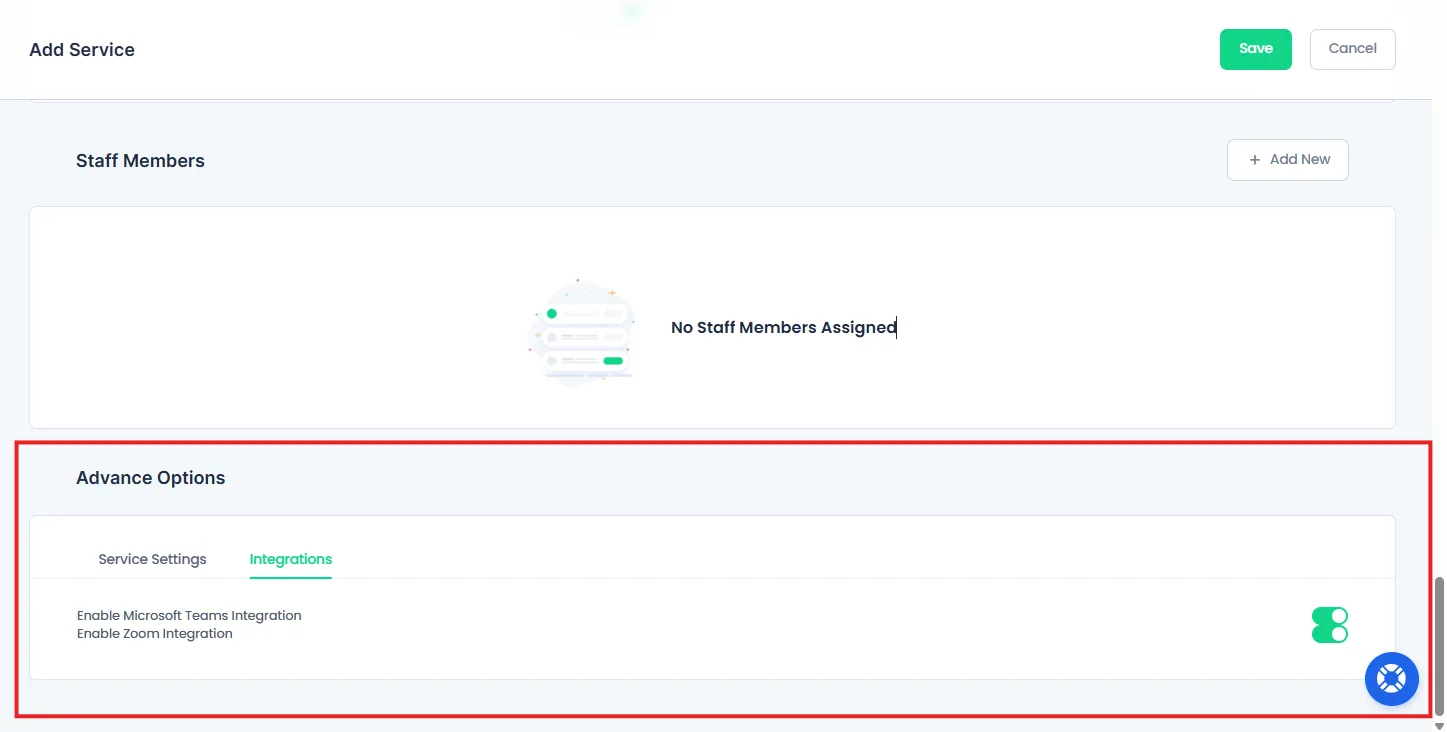 Advanced Options Integrations