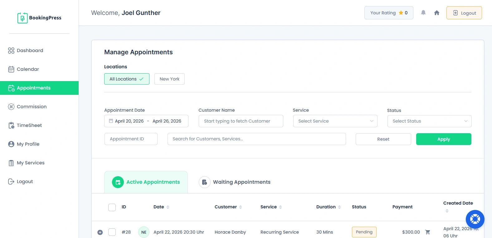 Appointments Management