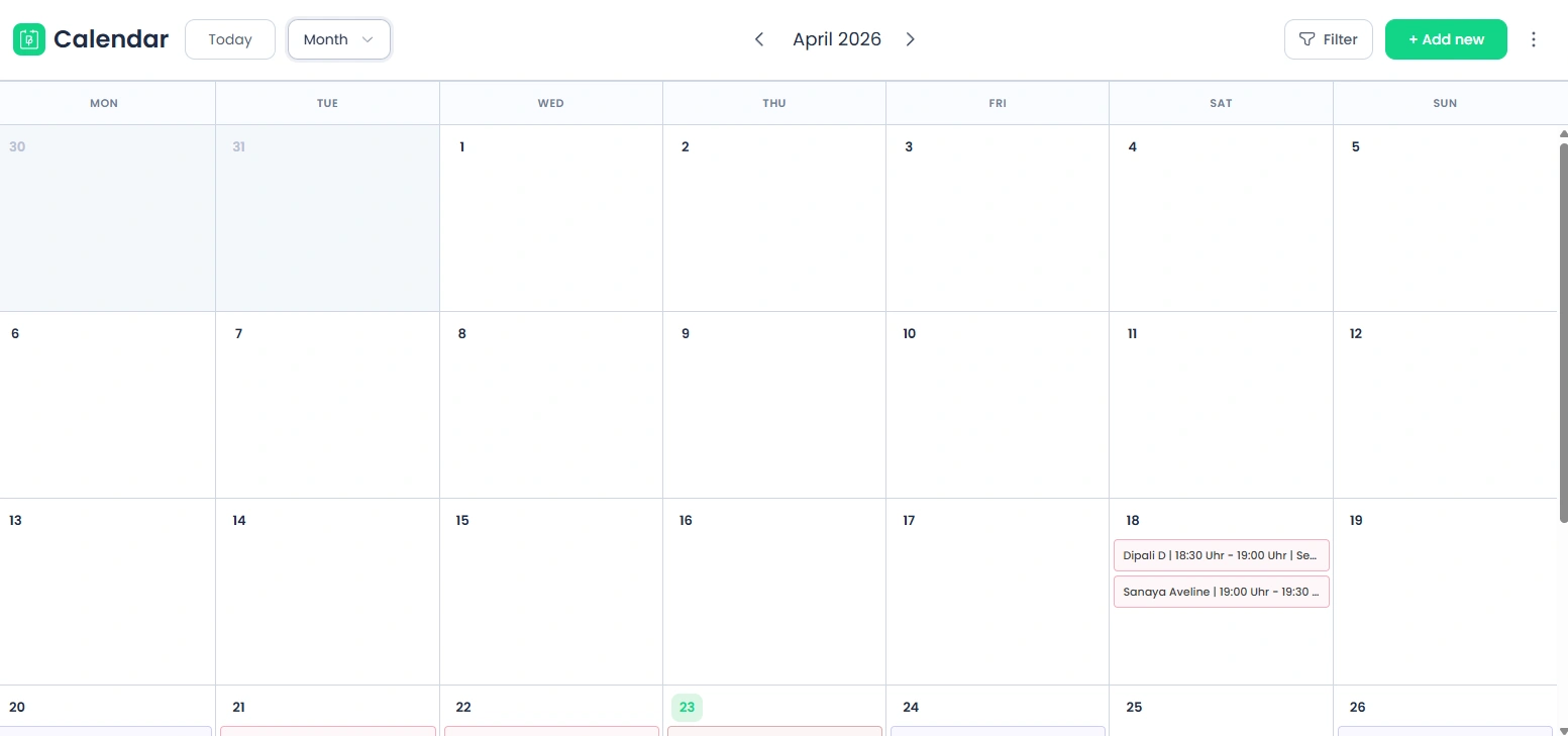 Month View