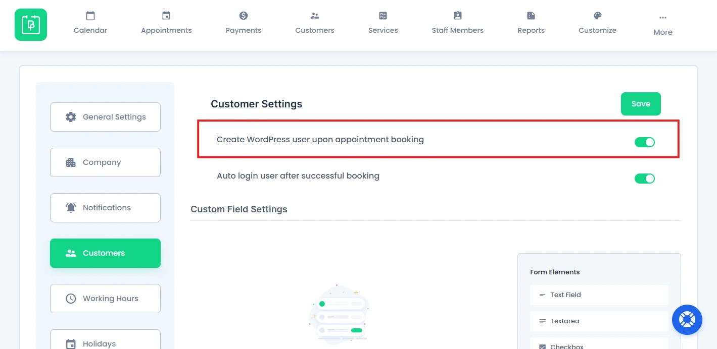 Create WordPress User upon Appointment Booking