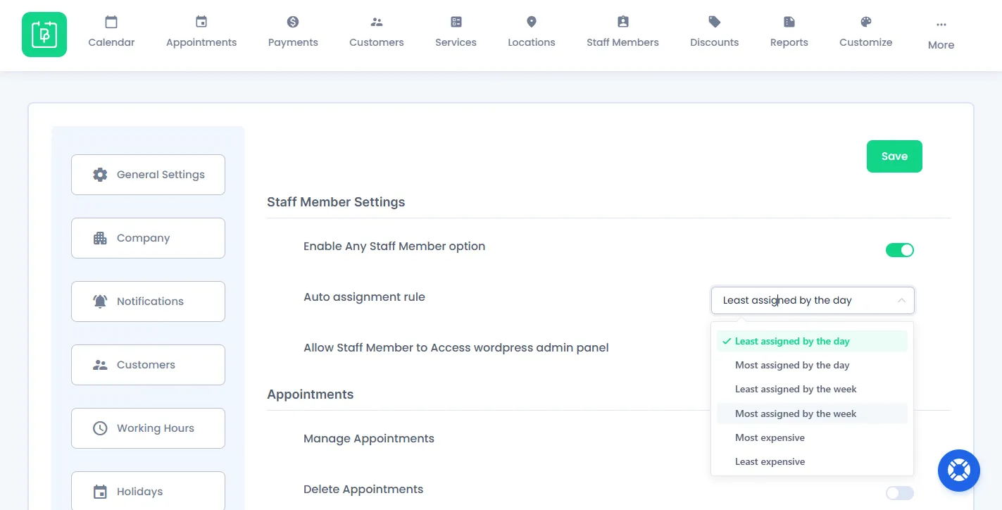 Enable Any Staff Member