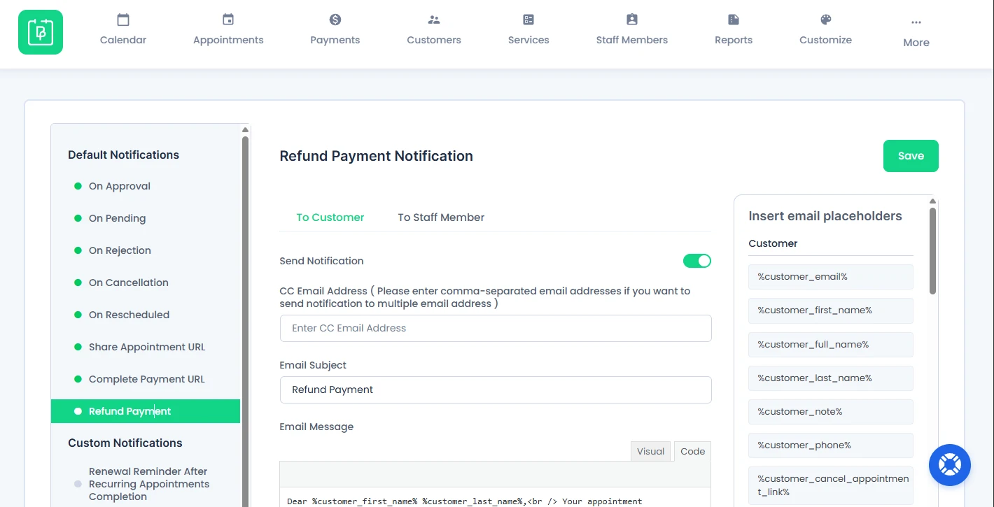 Refund Payment
