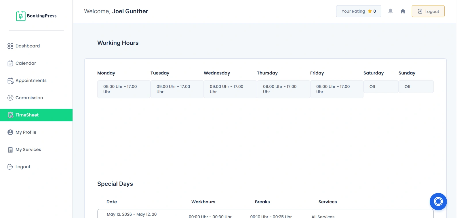 Timesheet Management