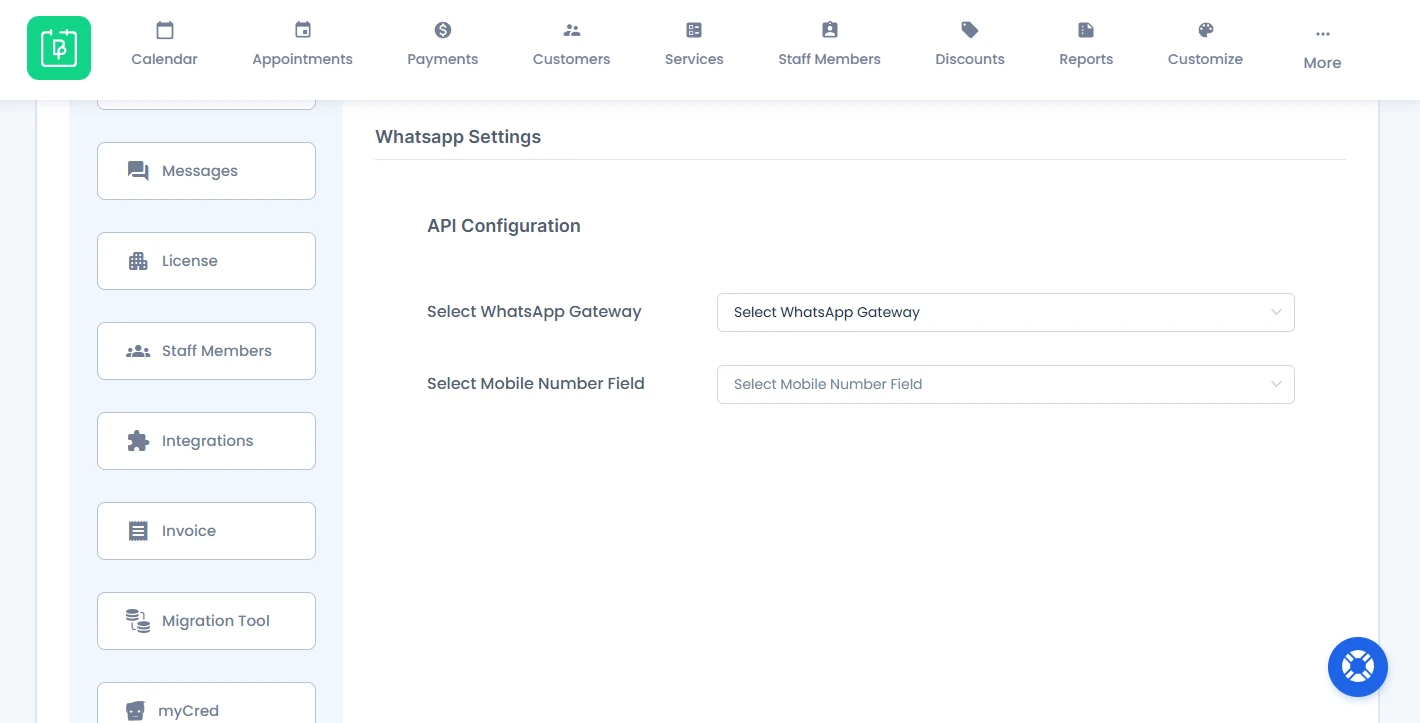 Whatsapp Settings