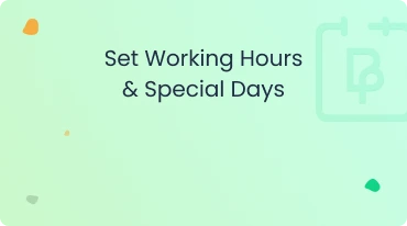 How to set working hours and special days with BookingPress