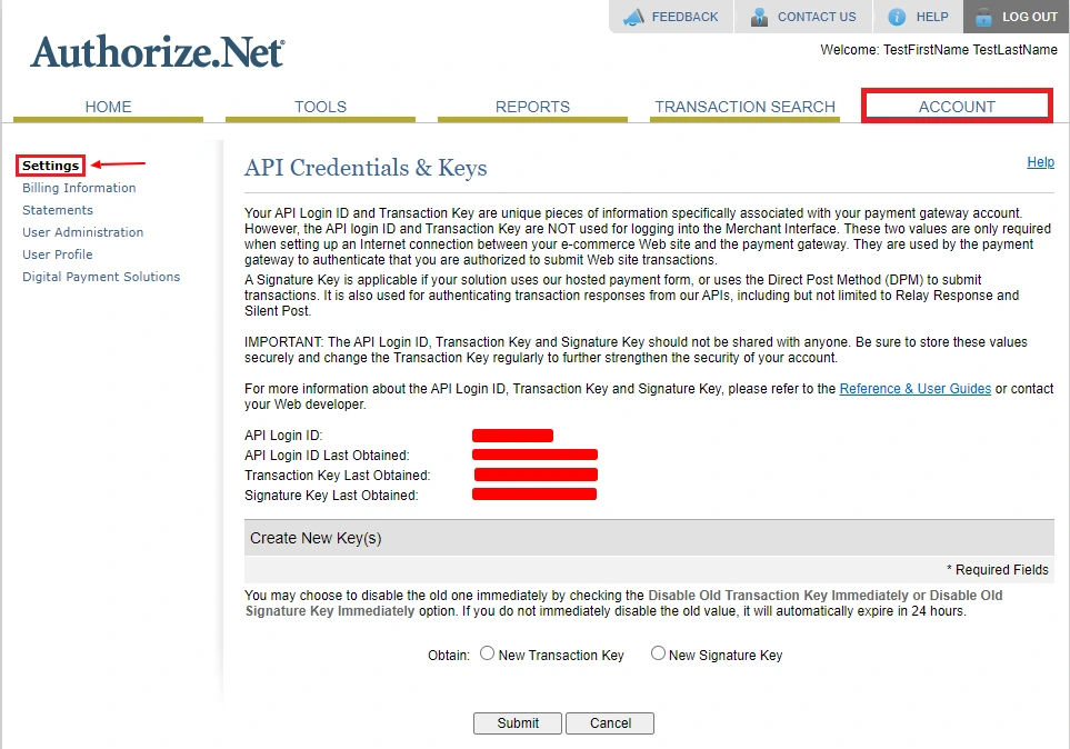 Authorize.net Payment Gateway Addon Api