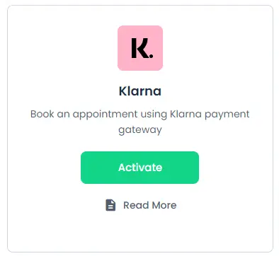 bookinpress klarna payment gateway addon