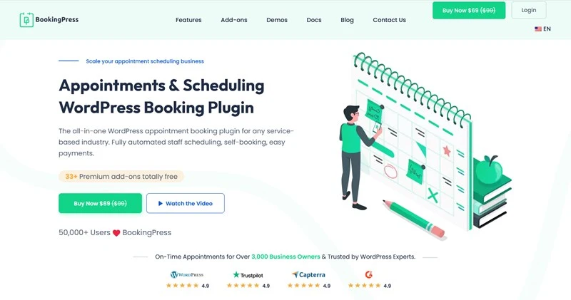 BookingPress WordPress Booking Plugin