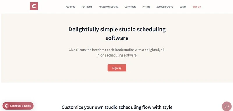 CozyCal Scheduling Software for studios