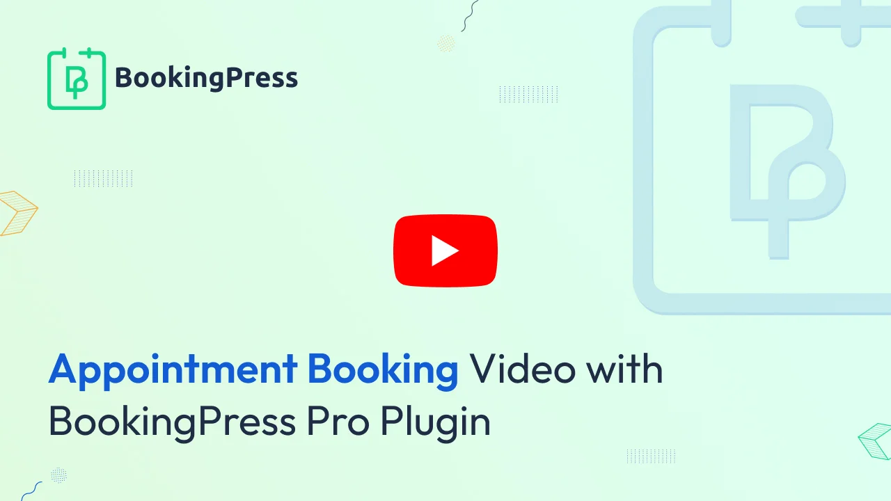 Appointment Booking Video of BookingPress
