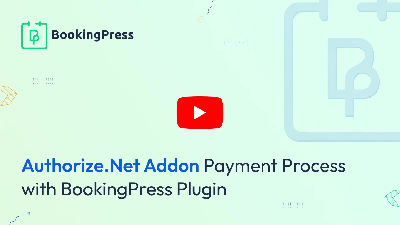 Authorize.net Add-on of BookingPress