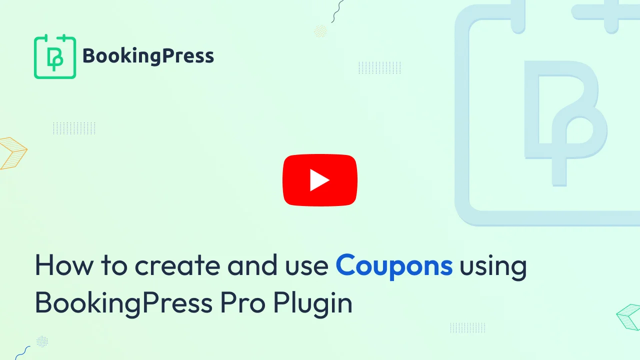 Coupon Management with BookingPress