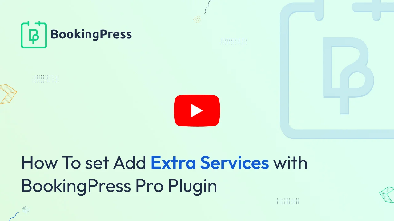 Service Extra with BookingPress