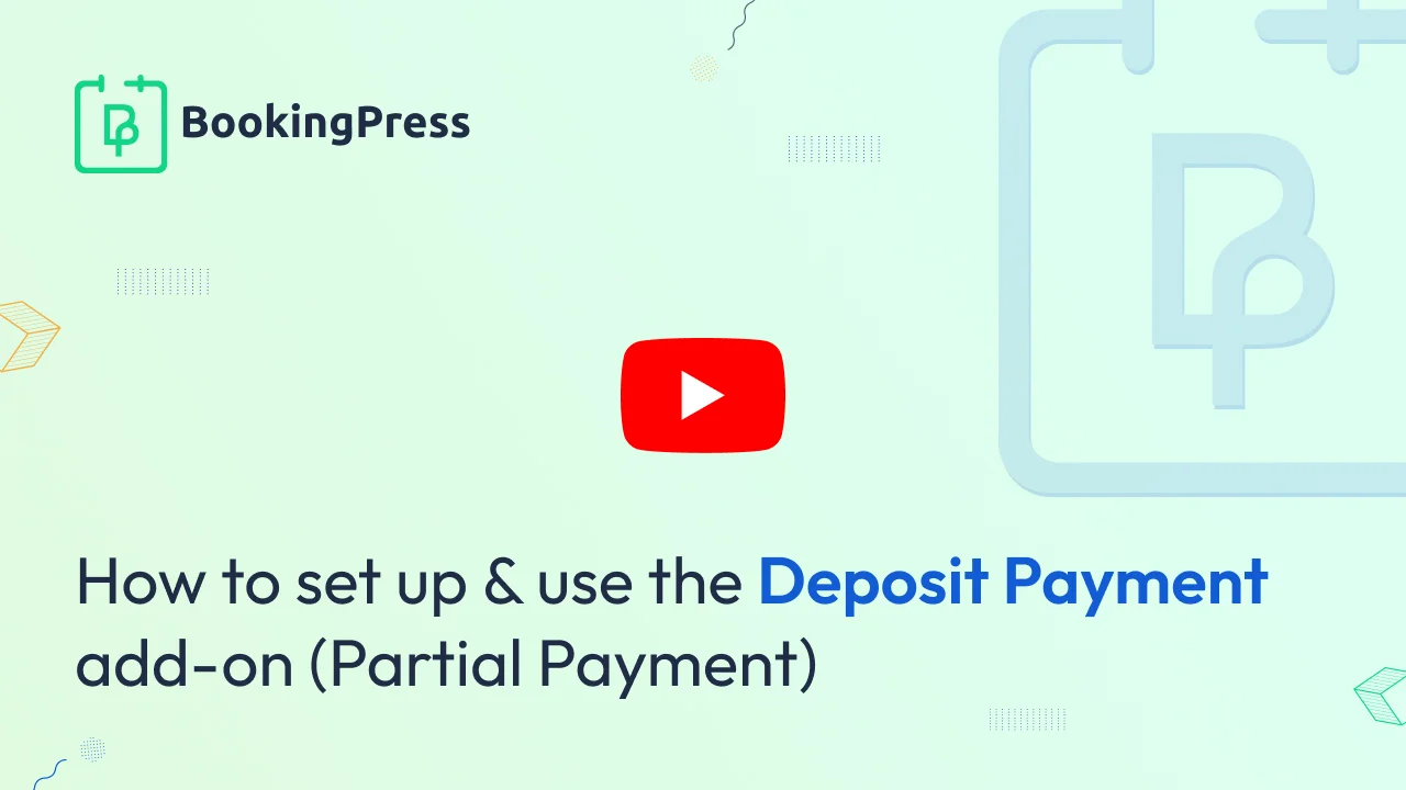 Deposit Payment with BookingPress