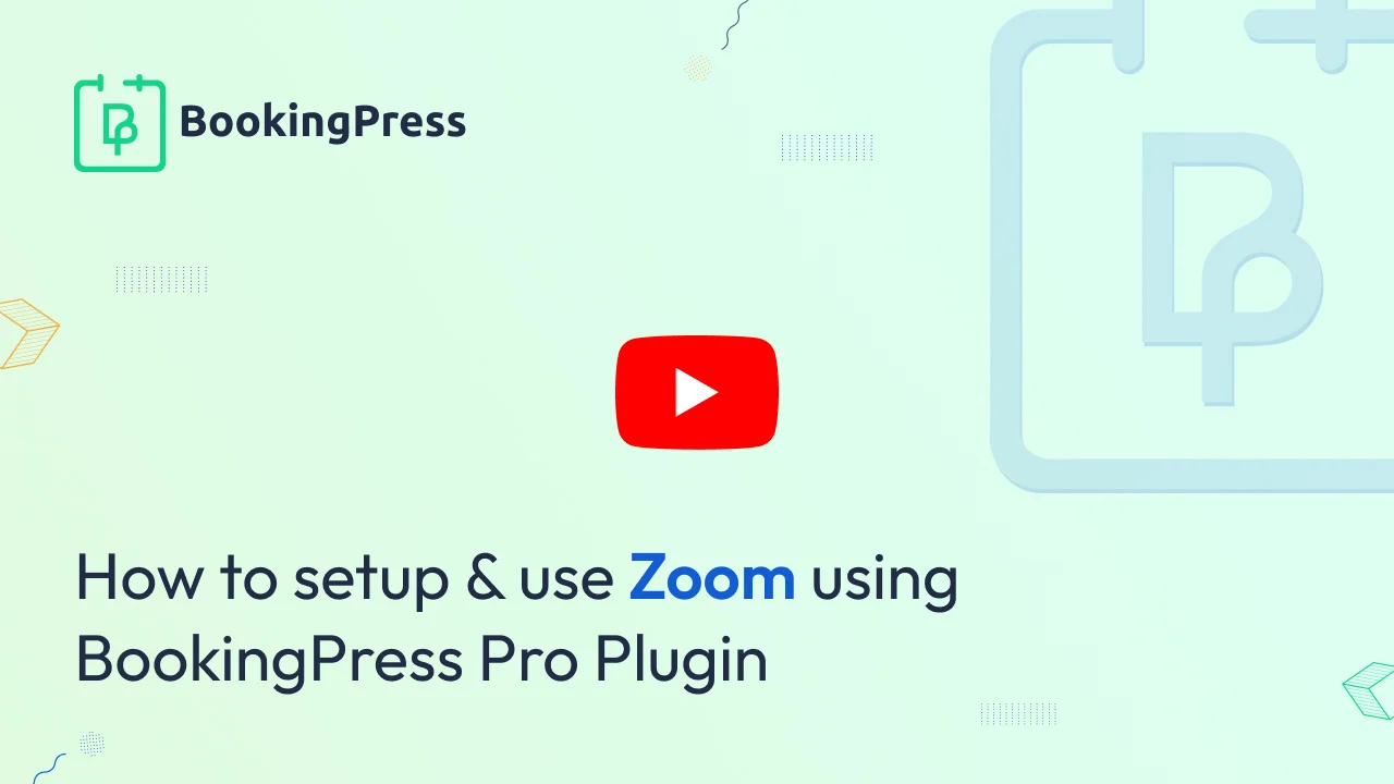 Zoom Meeting Integration with BookingPress
