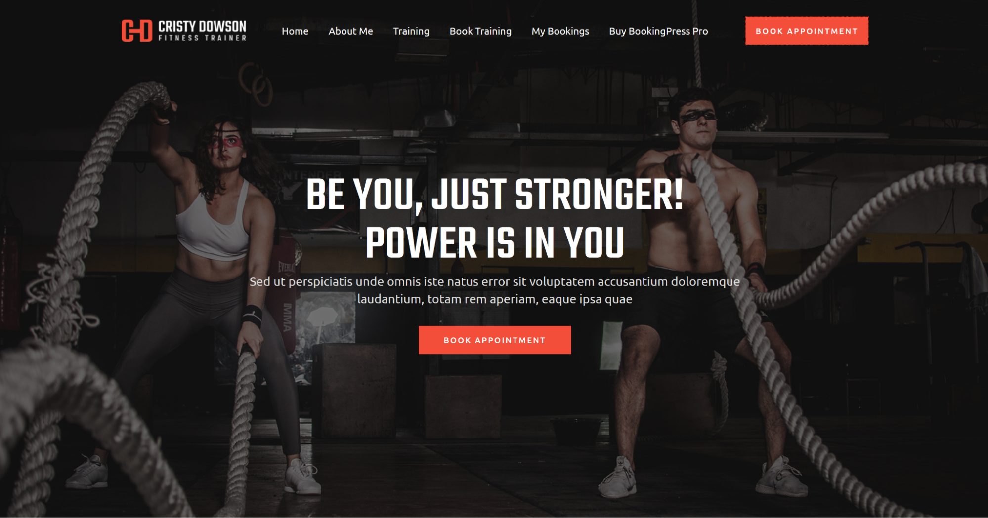 fitness studio website