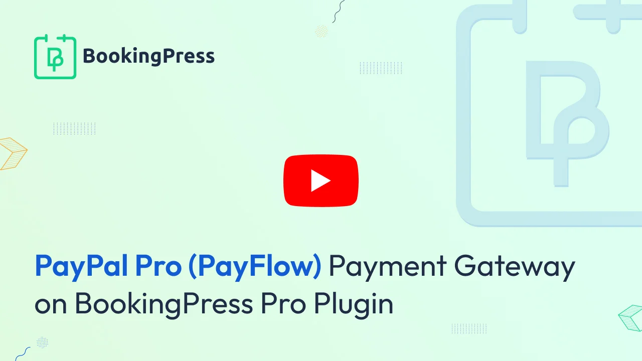 PayPal Pro Add-on of BookingPress