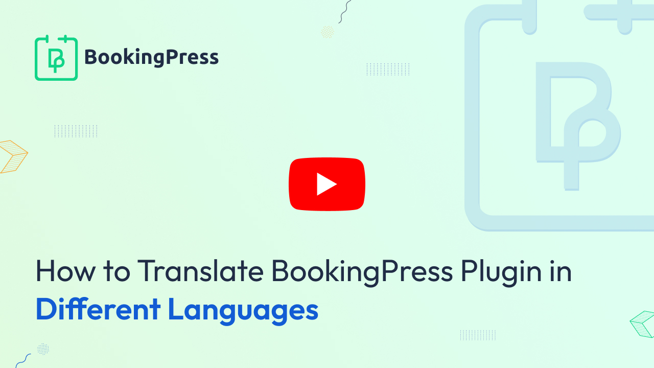 translate bookingpress plugin