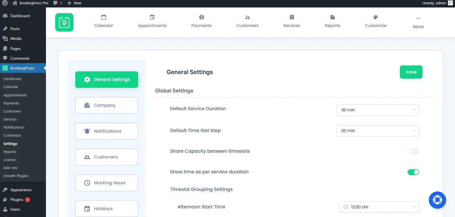 Cancellation Settings