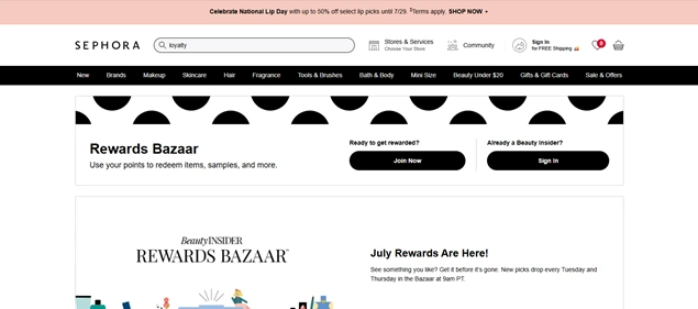 sephora membership program