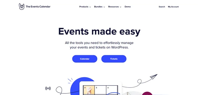 the events calendar