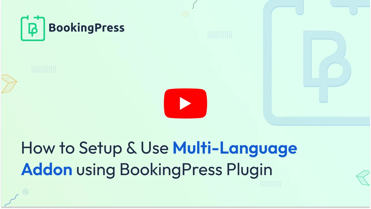 Multi-Language with BookingPress