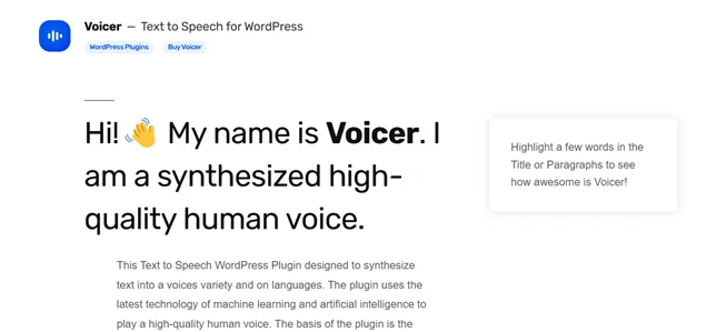 Voicer