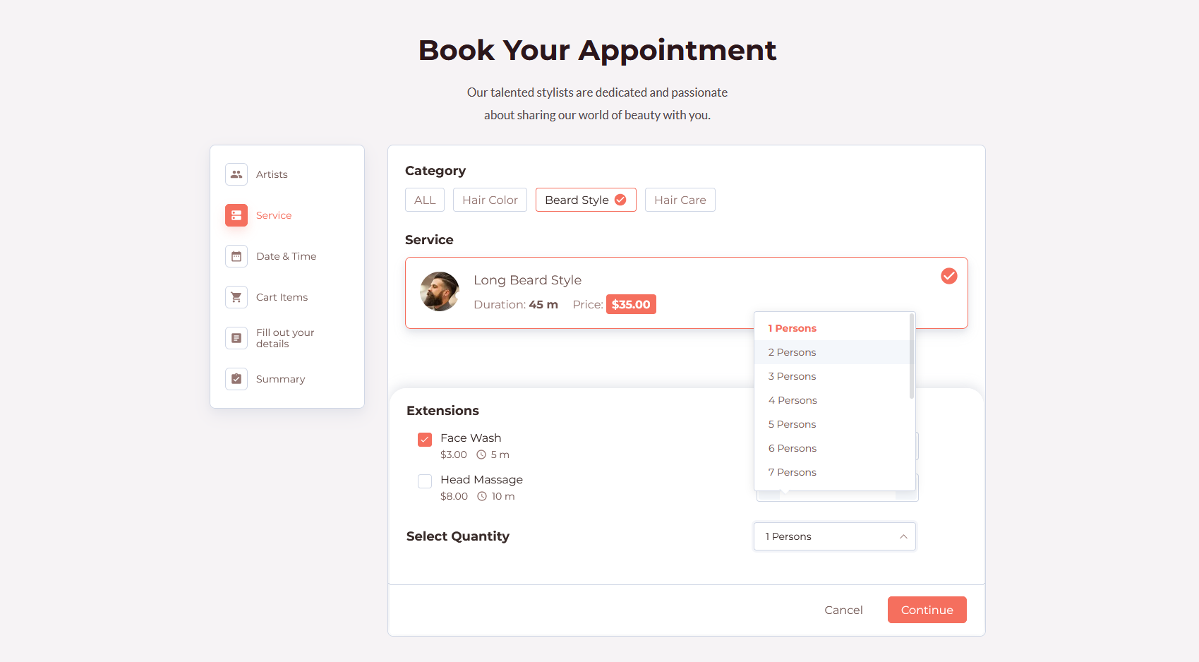 Booking Form