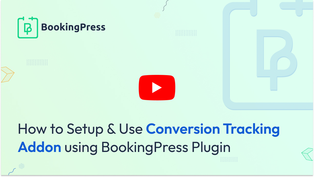 Conversion Tracking with BookingPress