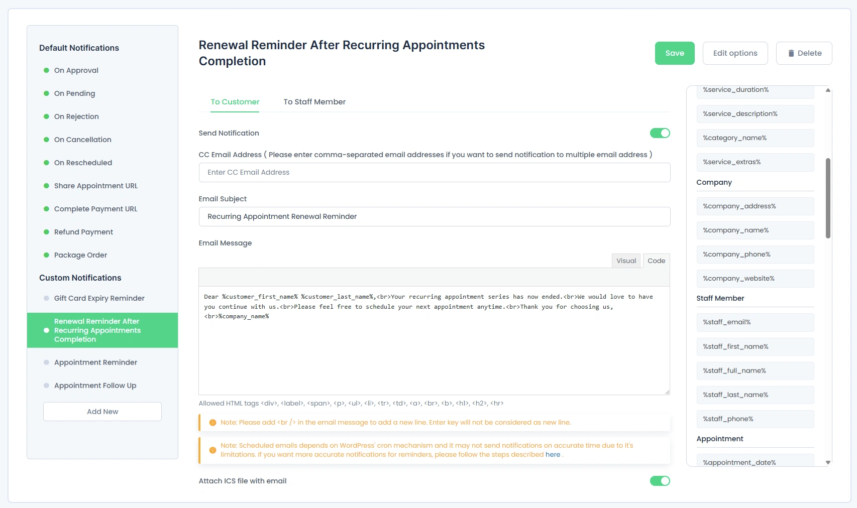 Recurring Renewal Reminder