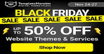 Web templates and services Black Friday