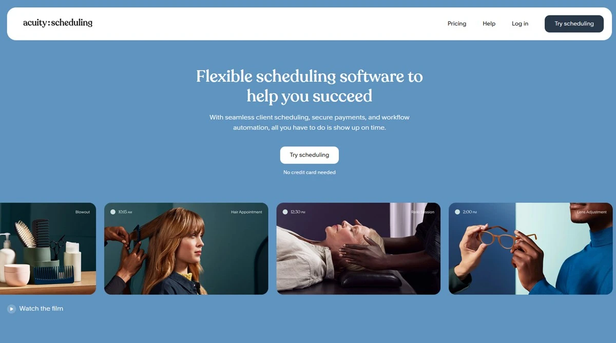 Acuity Scheduling for freelance