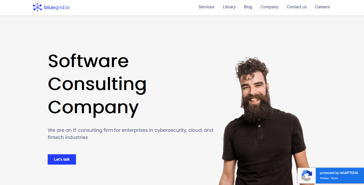 BlueGrid Software Consulting Company Website