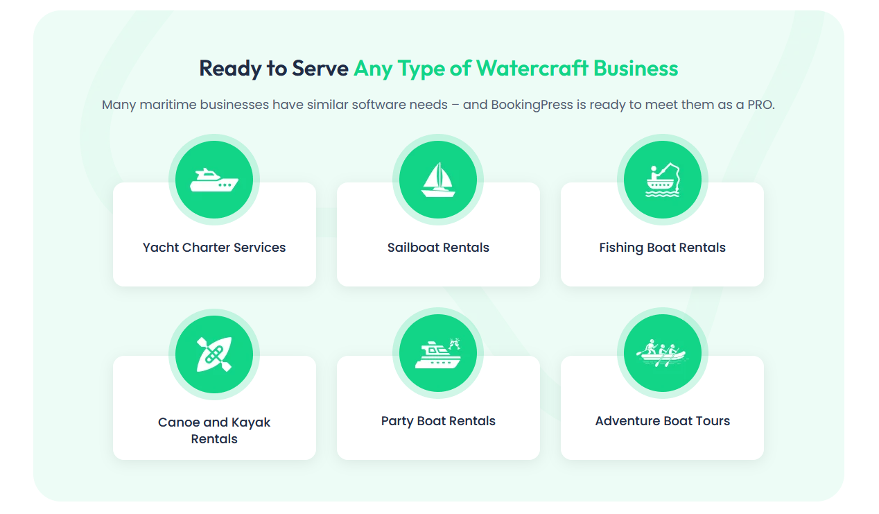 Types of Watercraft Business