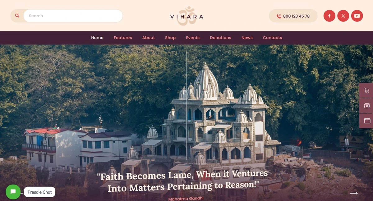 Vihara Yoga Themes WordPress