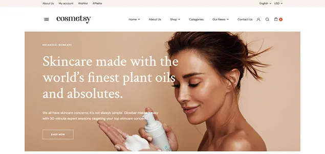 Cosmetsy Beauty Cosmetics Shop Theme