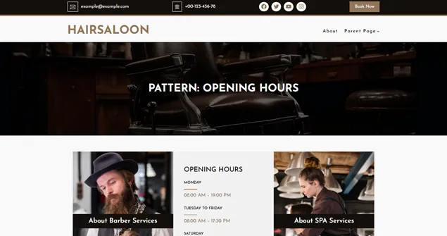 Hairsalon Theme for WordPress Free
