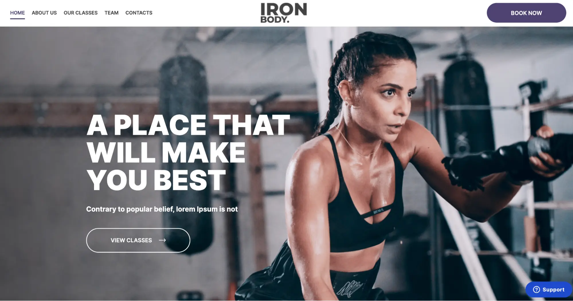 Iron Body - Fitness WordPress Theme for Gutenberg