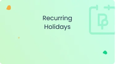 Recurring Holiday