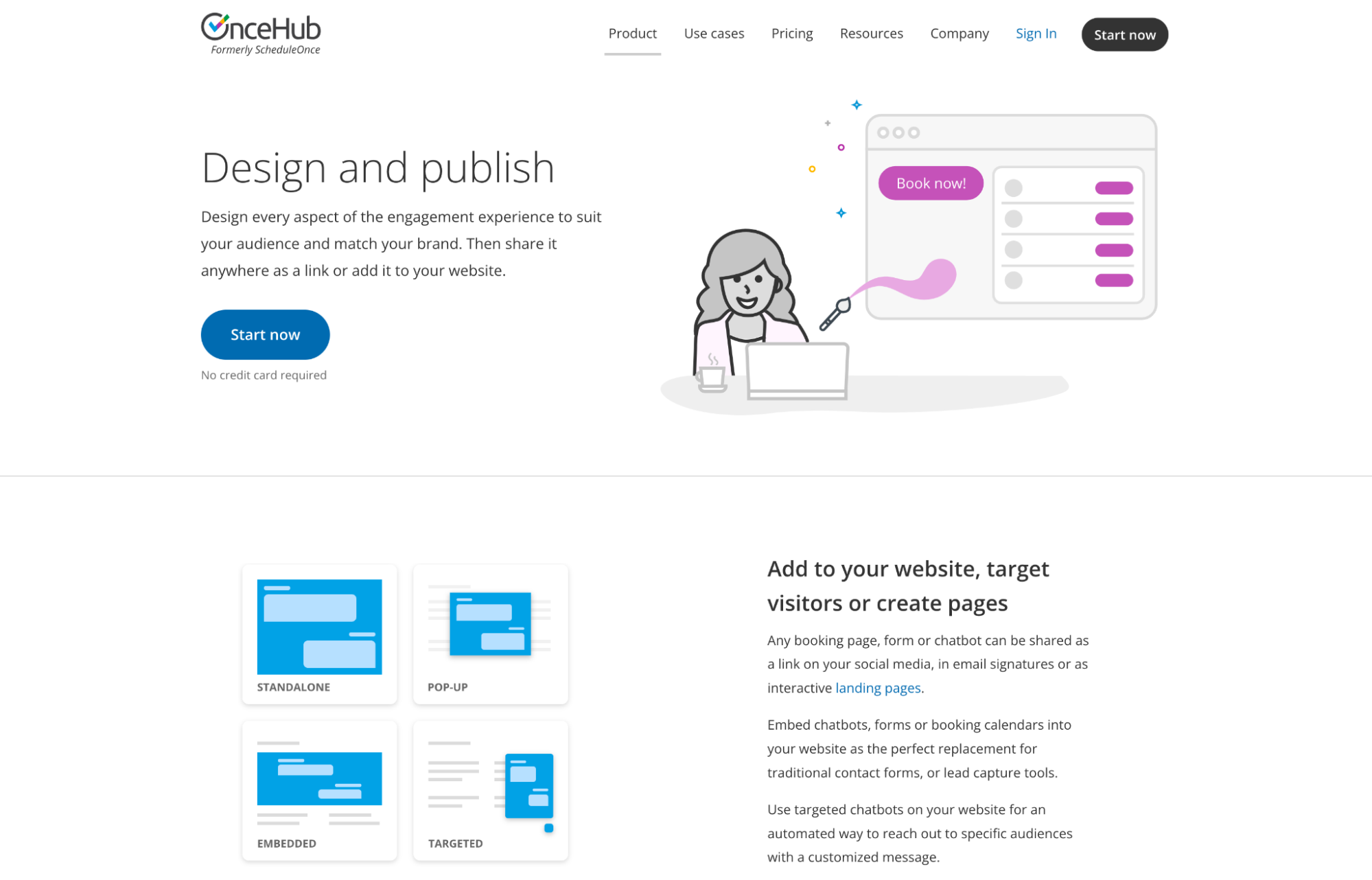 OnceHub Design Page