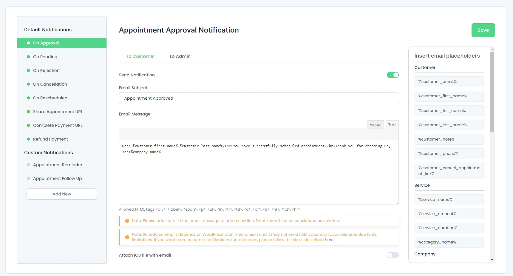 Approval Appointment