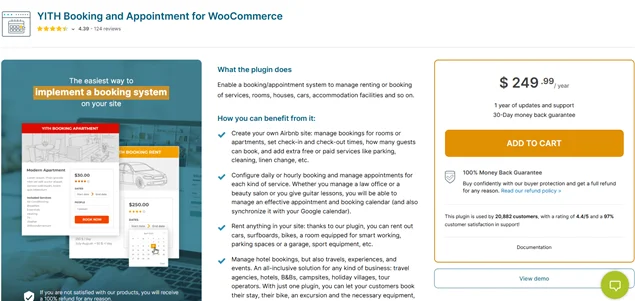yith booking and appointment for woocommerce